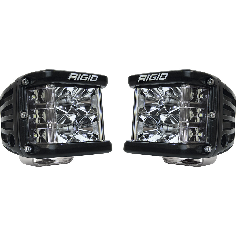 2 Black RIGID Industries LED Flood Lights D-SS Series PRO Outdoor Car Boat Pair