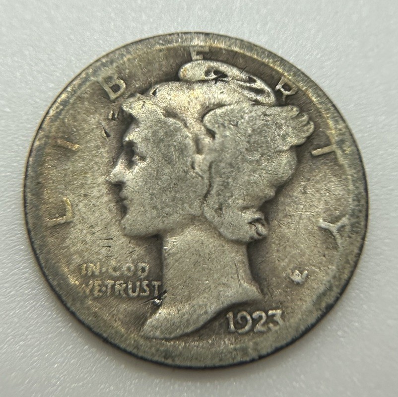 1923 Mercury (Winged Liberty Head) Dime 10C Philadelphia 1923 Mercury (Winged Liberty Head) Dime 10C Philadelphia