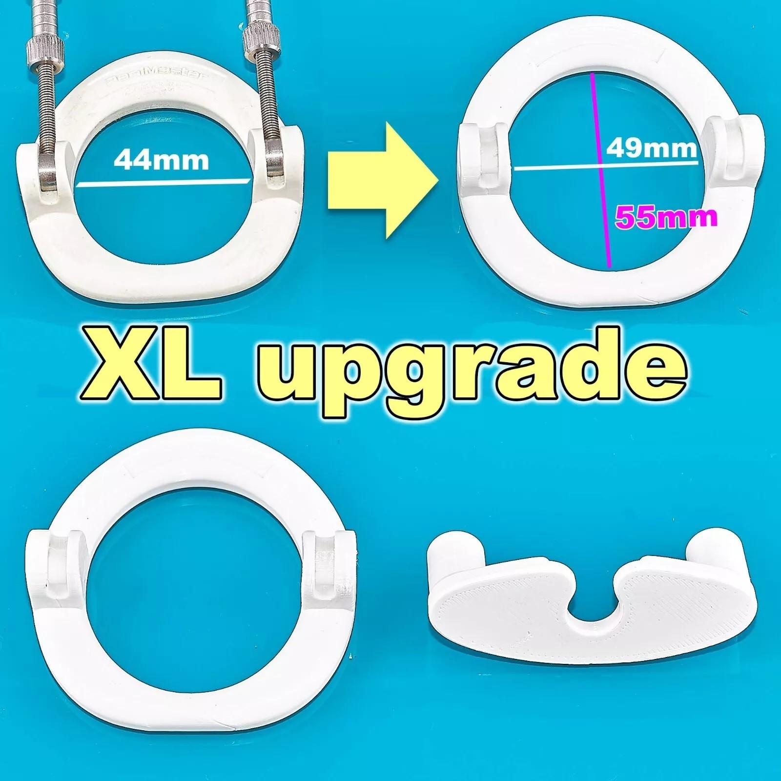 XL base ring + coupling socket Upgrade set for PeniMaster Pro vacuum extender XL base ring + coupling socket Upgrade set for PeniMaster Pro vacuum extender