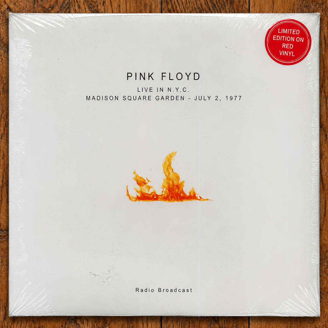 Pink Floyd Live in N.Y.C. Madison Square Garden: July 2, 1977 Red Vinyl Ltd Ed