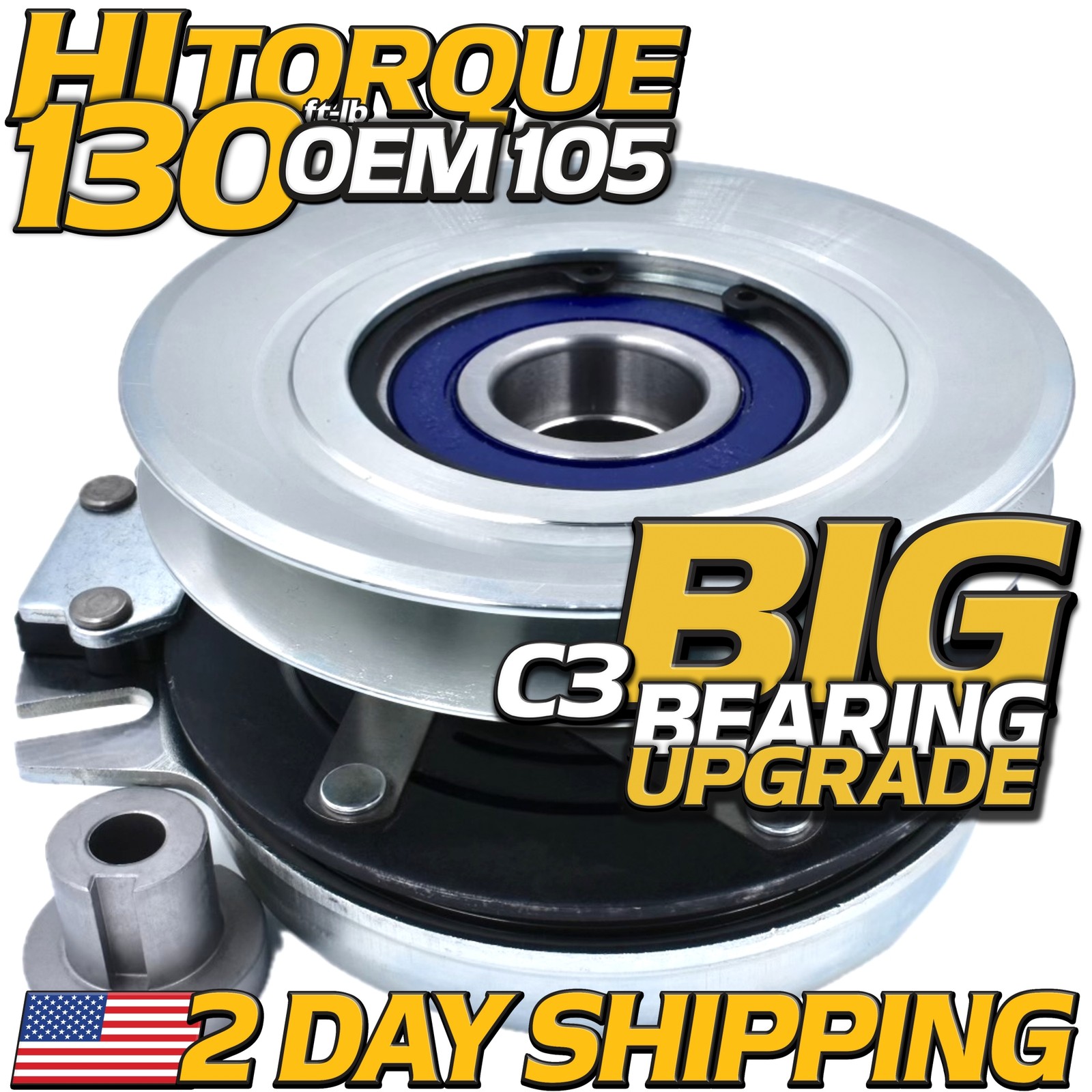 HiTorq 130ftlb PTO Clutch for Toro TimeCutter MX5025 MX5050 MX5060 MX5075 MX6050 HiTorq 130ftlb PTO Clutch for Toro TimeCutter MX5025 MX5050 MX5060 MX5075 MX6050