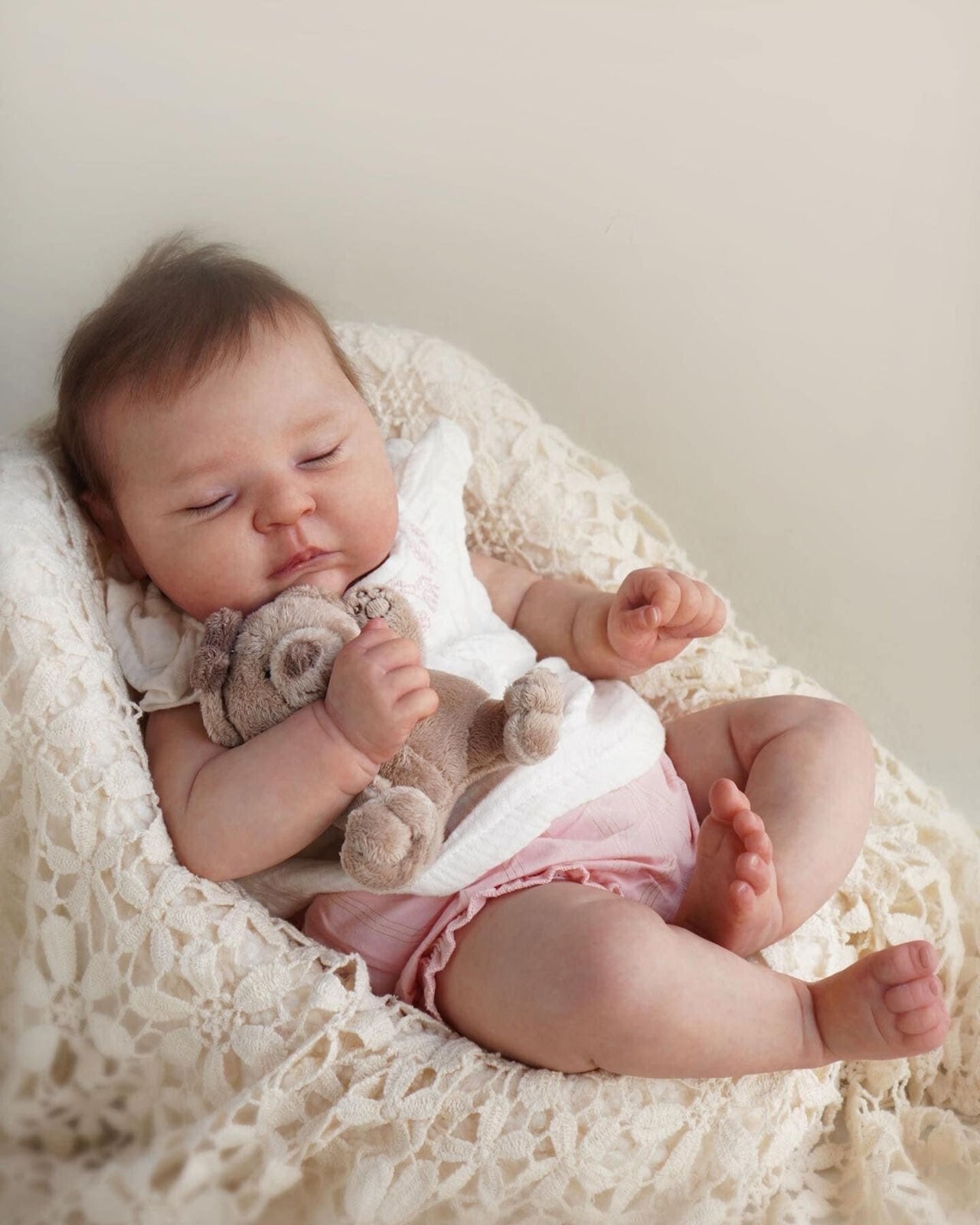 Chubby 20in Lifelike Reborn Baby Dolls Cute Soft Body Poseable Limbs Feeding Toy Chubby 20in Lifelike Reborn Baby Dolls Cute Soft Body Poseable Limbs Feeding Toy
