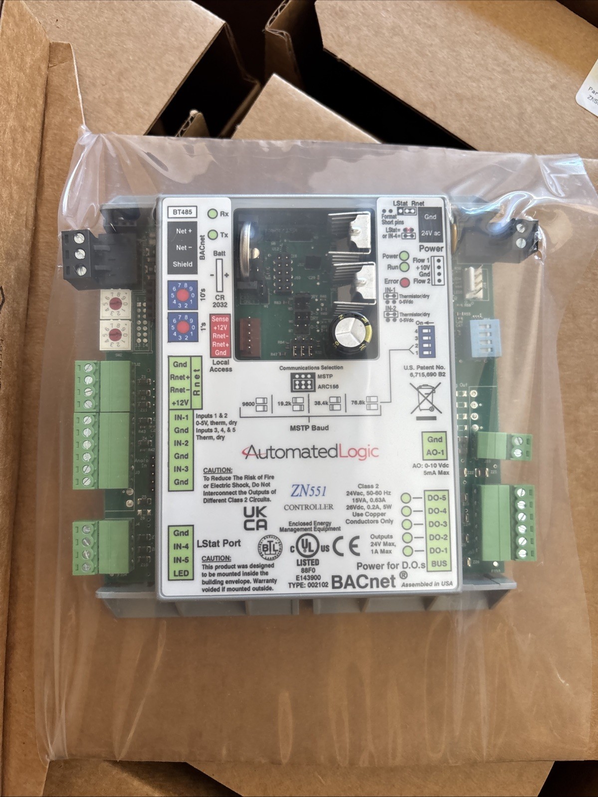 Automated Logic ZN551 BACnet Zone Controller 24VAC HVAC Building Automation NEW Automated Logic ZN551 BACnet Zone Controller 24VAC HVAC Building Automation NEW
