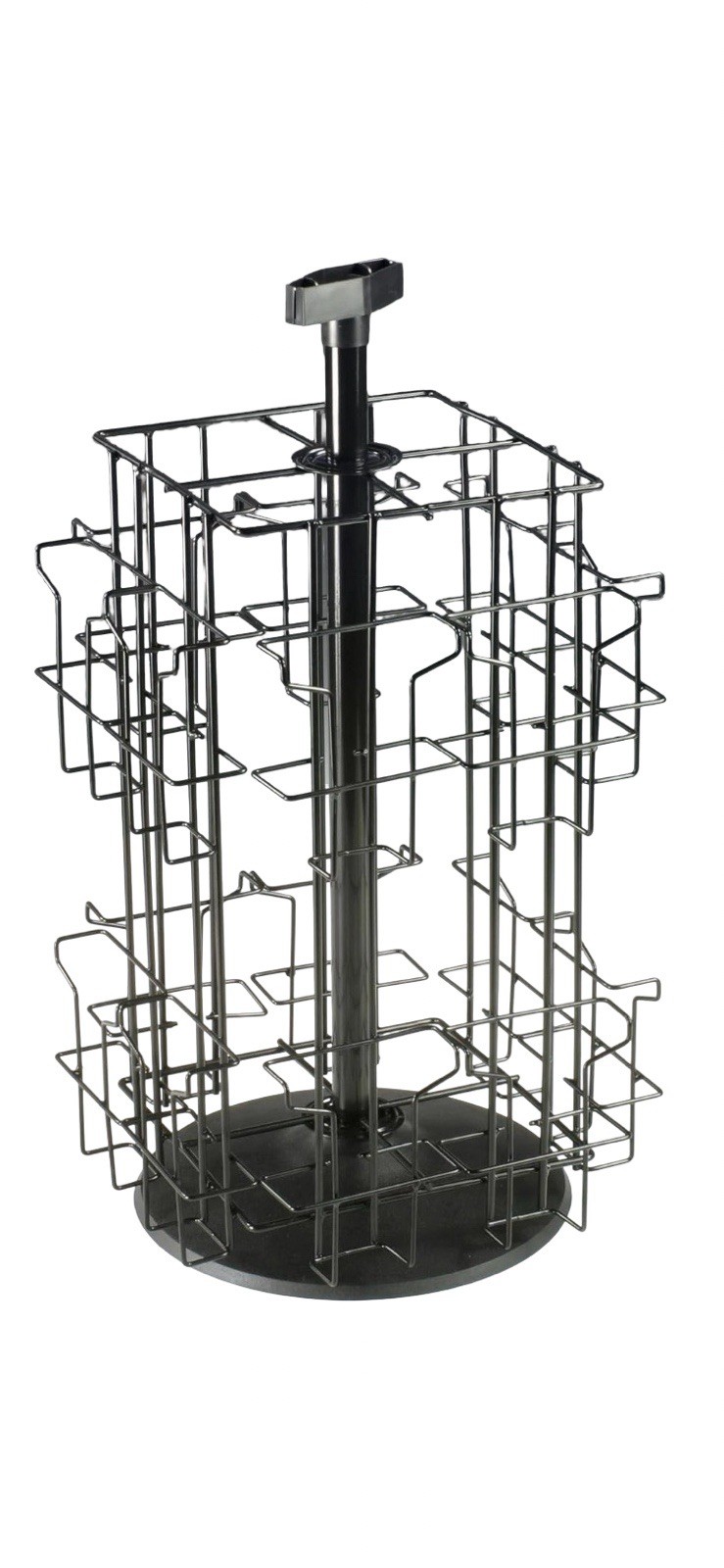 Displays2Go Wire Literature Display for Counter, Rotating Brochure Rack