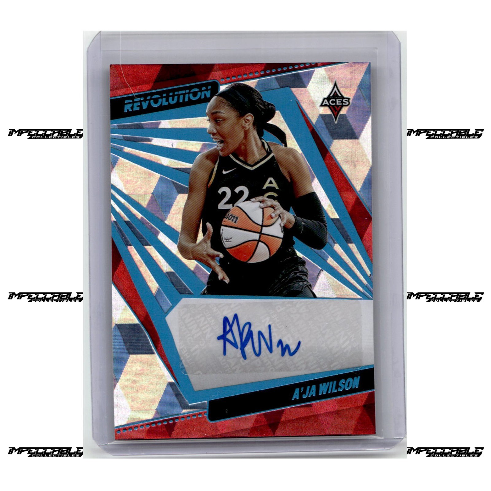 2022 Panini Revolution WNBA - Cubic #AG-AJW A\'ja Wilson Auto /50