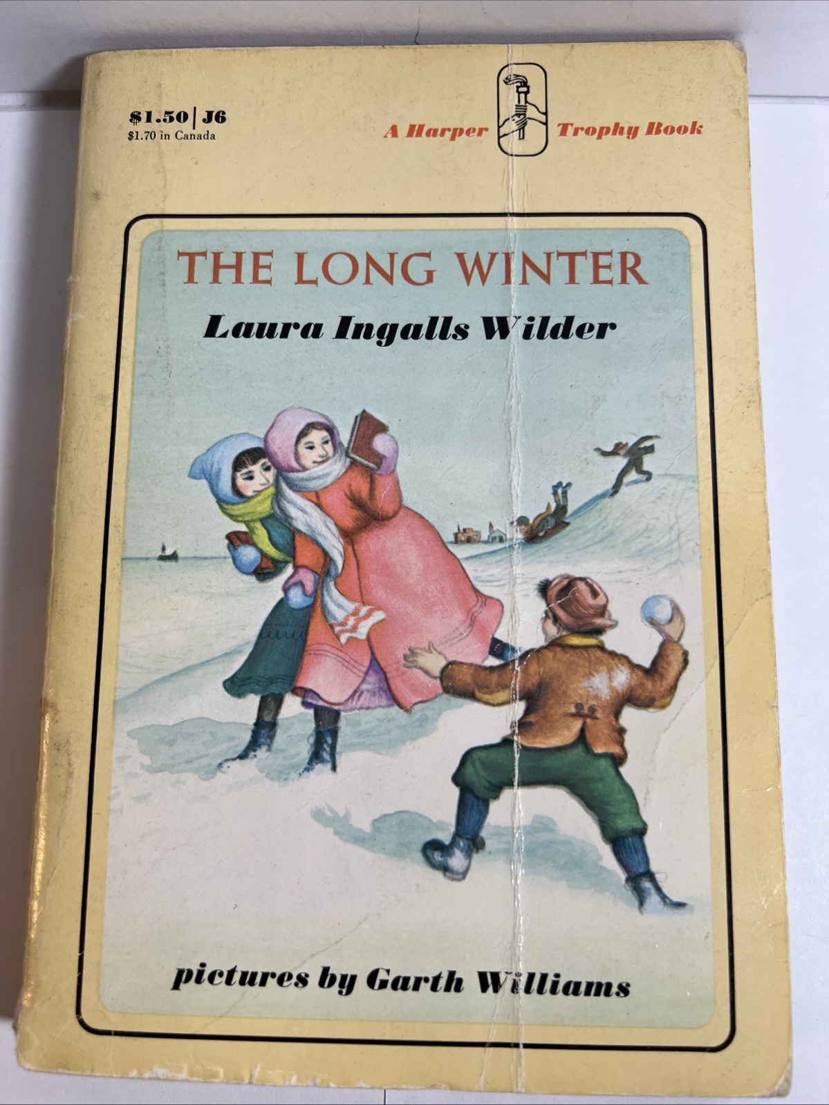Vintage 1971 Book The Long Winter Laura Ingalls Wilder Paperback Vintage 1971 Book The Long Winter Laura Ingalls Wilder Paperback