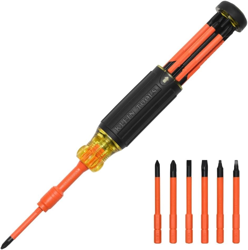 32306INS 6-In-1 Insulated Multi-Bit Screwdriver, Multi-Bit Driver with Auto-Lock 32306INS 6-In-1 Insulated Multi-Bit Screwdriver, Multi-Bit Driver with Auto-Lock