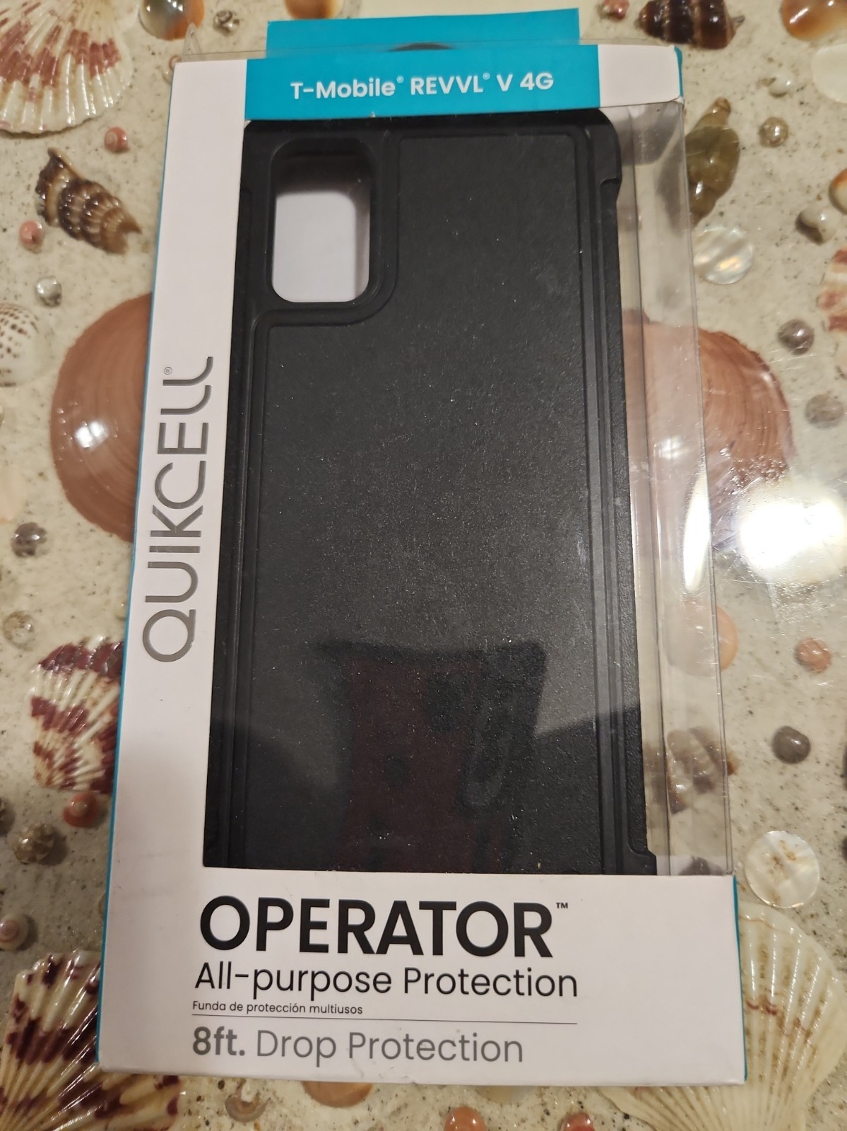 Quikcell Operator Case for T-Mobile REVVL V 4G – 8ft Drop Protection Black NEW