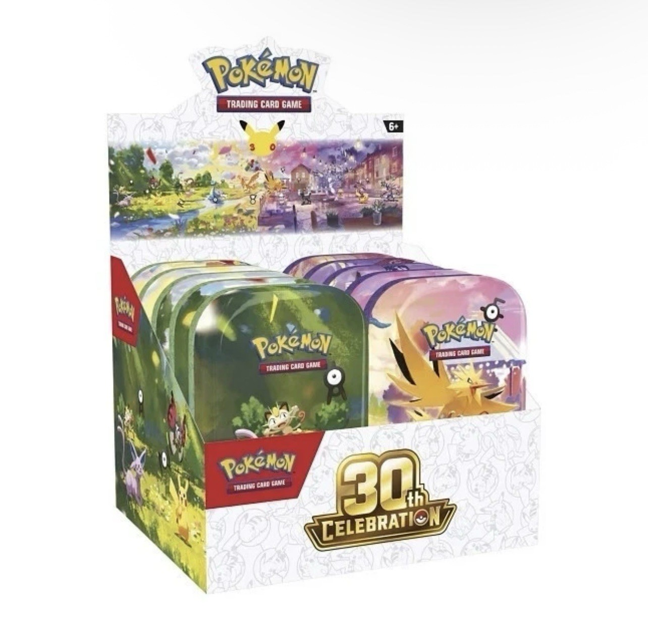 Pokemon 30th Anniversary Mini Tin Display Factory Sealed Ships 10/2