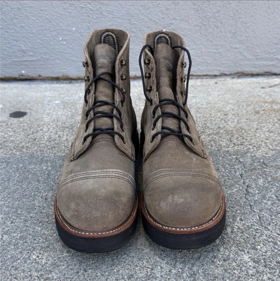 Red Wing 8087 Iron Ranger Work Boots Slate Muleskinner Leather Mens US 12 D New