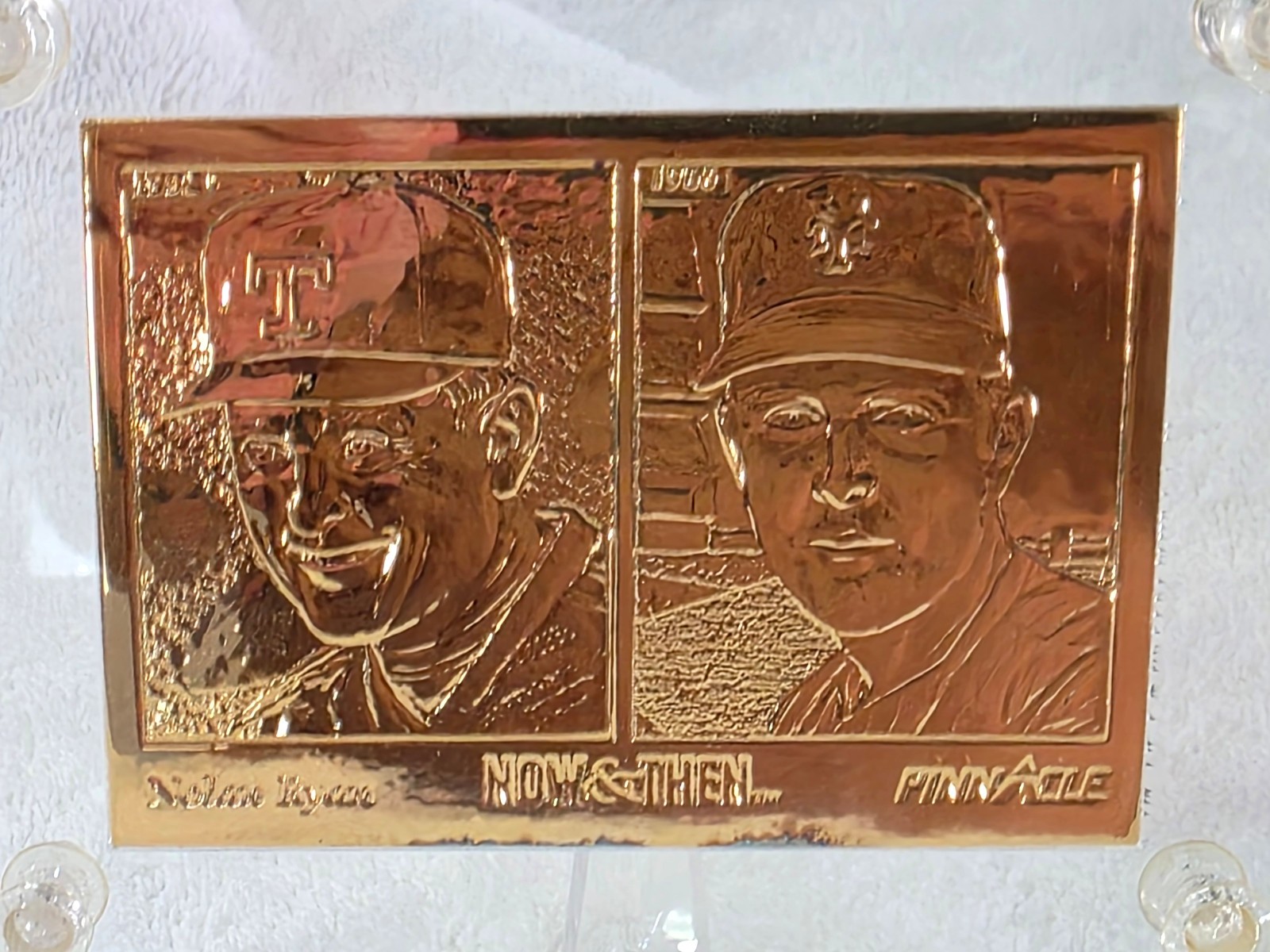 Highland Mint NOLAN RYAN Silver .999 Fine 24K Gold Plate Card **TONED** 4.25oz Highland Mint NOLAN RYAN Silver .999 Fine 24K Gold Plate Card **TONED** 4.25oz
