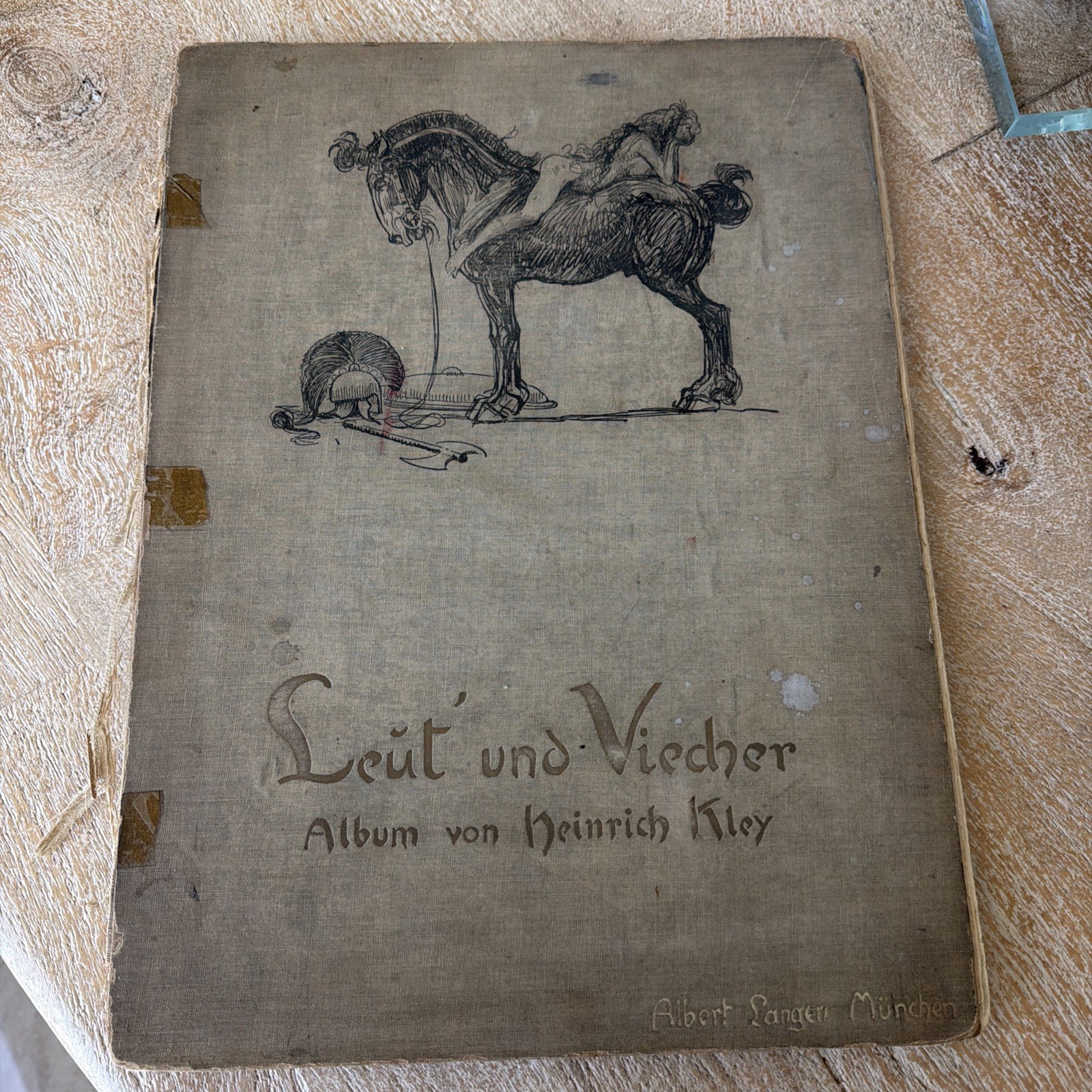 Vintage Leut Und Viechor Album Von Heinrich Kley - Albert Langen München Book Vintage Leut Und Viechor Album Von Heinrich Kley - Albert Langen München Book