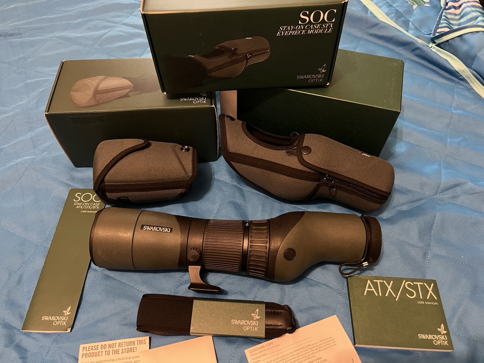 Swarovski ATX STX Modular Spotting Scope 65mm Objective Bundle w/ Covers *MINT* Swarovski ATX STX Modular Spotting Scope 65mm Objective Bundle w/ Covers *MINT*
