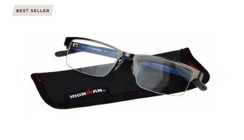 Foster Grant Ironman Reading Glasses IM1001 Gray/Blu - NEW Foster Grant Ironman Reading Glasses IM1001 Gray/Blu - NEW