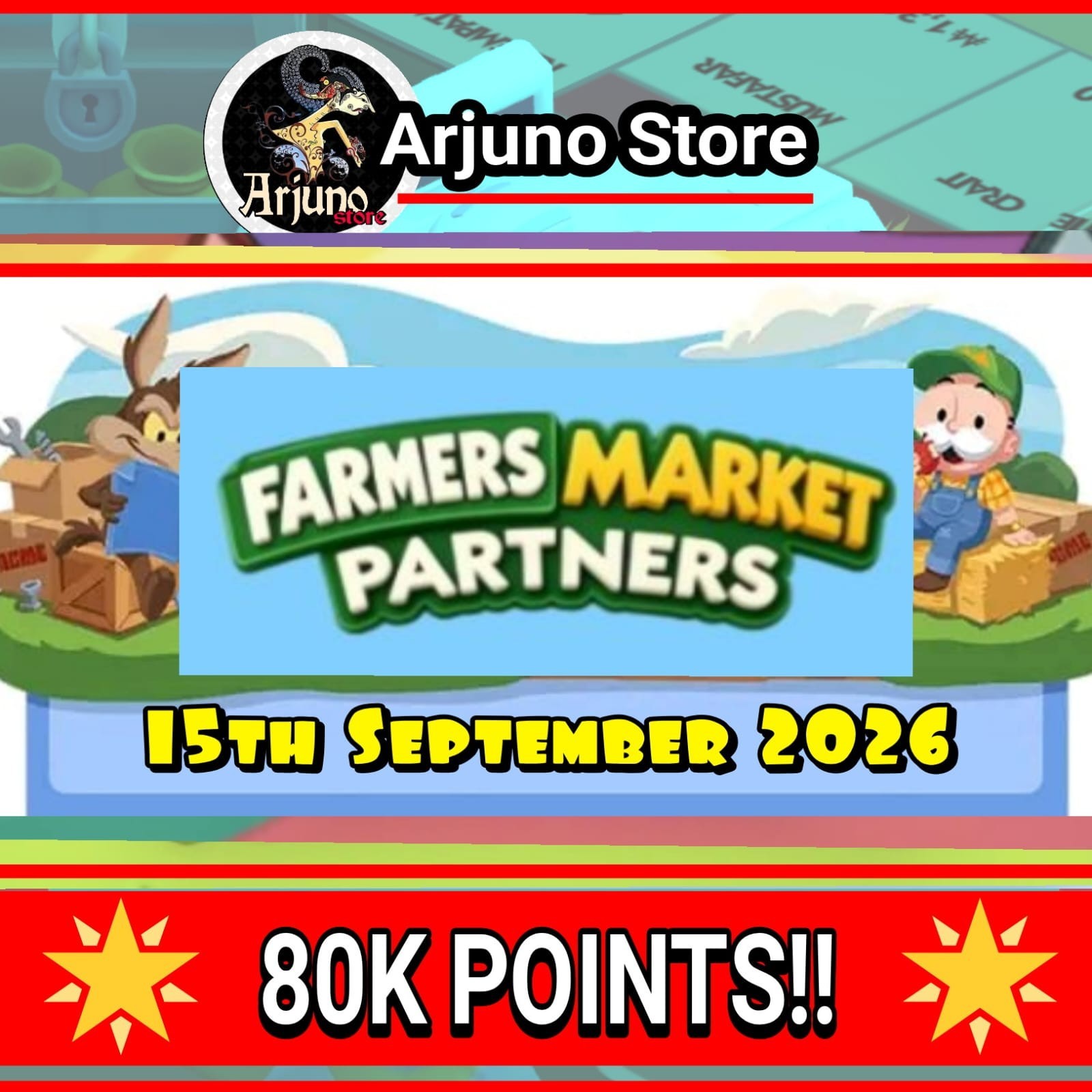 FARMERS MARKET PARTNERS MONO_POLY_GO EVENT - 80K POINTS FARMERS MARKET PARTNERS MONO_POLY_GO EVENT - 80K POINTS