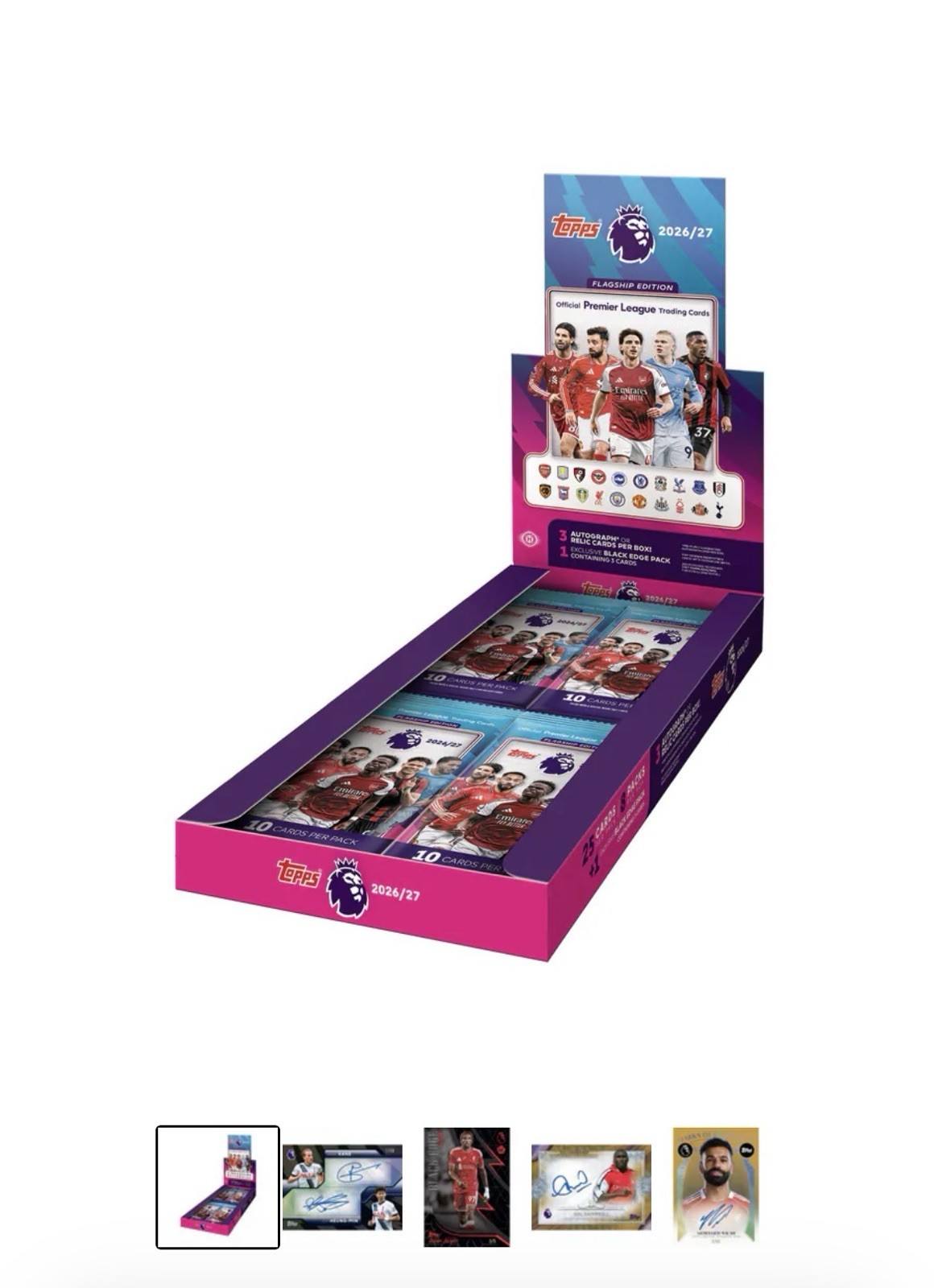2026/27 Topps Flagship Premier League Hobby Box Presale Ships 9/24/2026 2026/27 Topps Flagship Premier League Hobby Box Presale Ships 9/24/2026