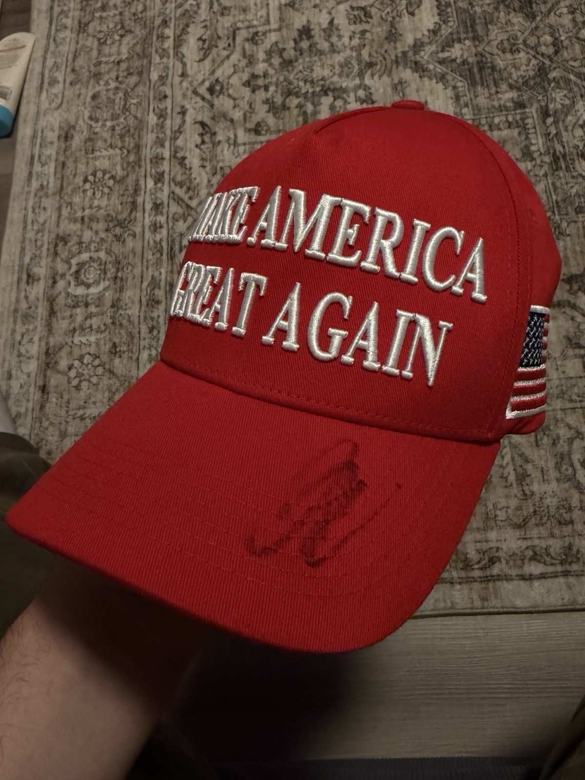 Charlie Kirk signed Make America Great Again hat Charlie Kirk signed Make America Great Again hat