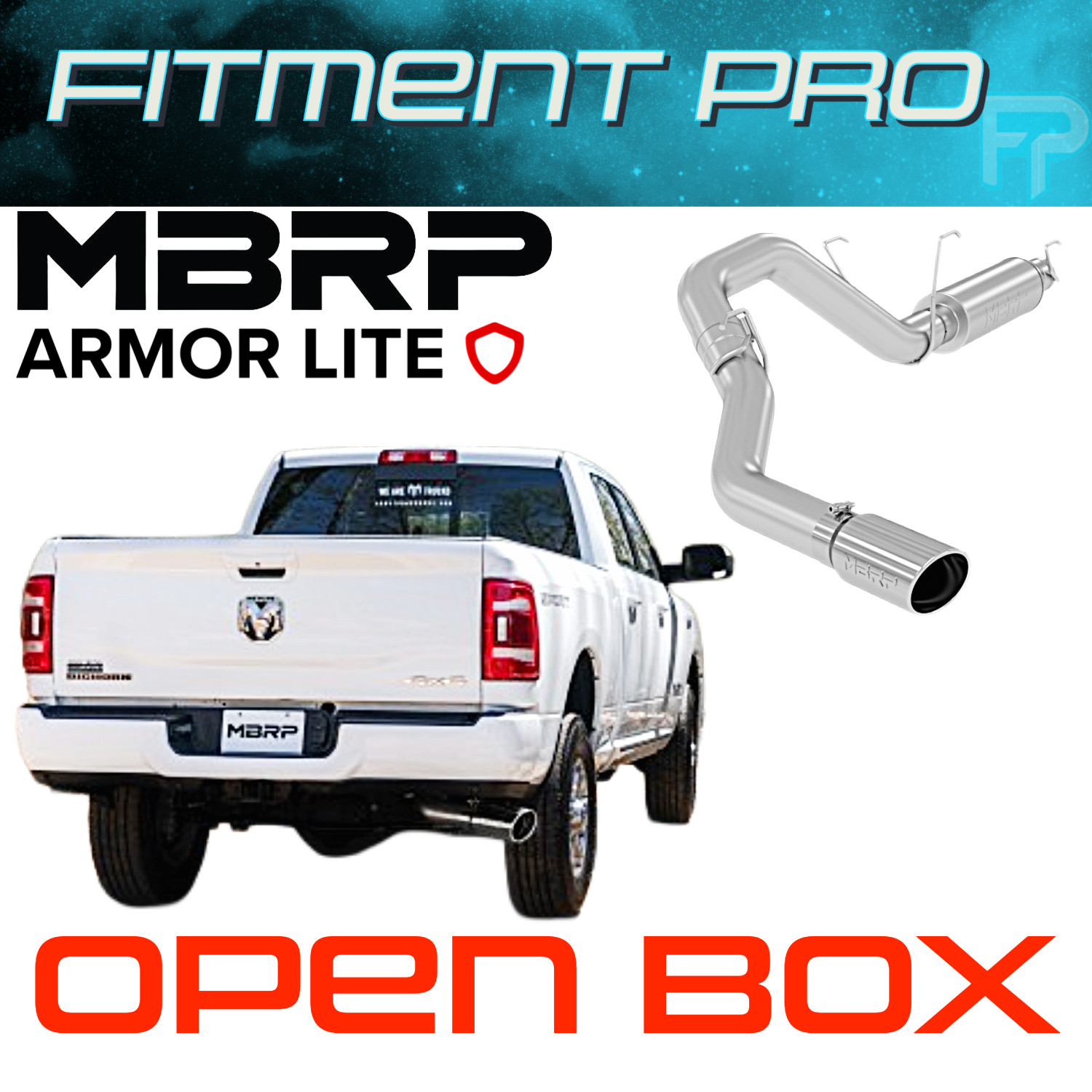 MBRP S5149AL Catback Exhaust System For 2014-26 Dodge Ram 2500/3500 6.4L Hemi V8