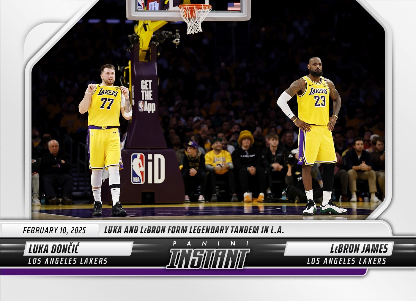 2024-2025 PANINI INSTANT #343 LUKA DONCIC LAKERS DEBUT W/ LEBRON JAMES - Qty