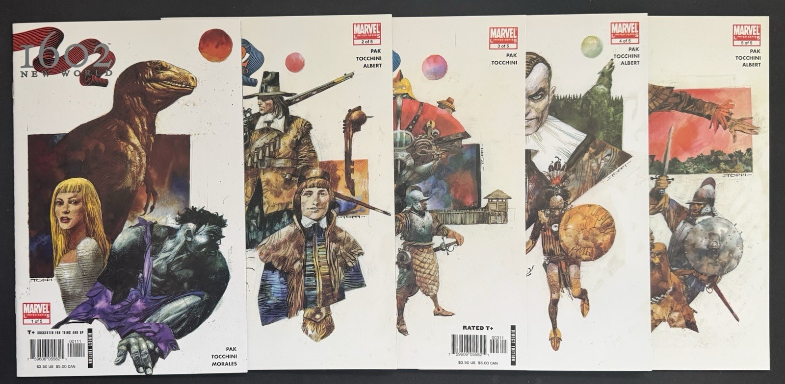 Marvel: 1602- New World Vol. 1 (2005) #1-5 Complete Set Marvel: 1602- New World Vol. 1 (2005) #1-5 Complete Set