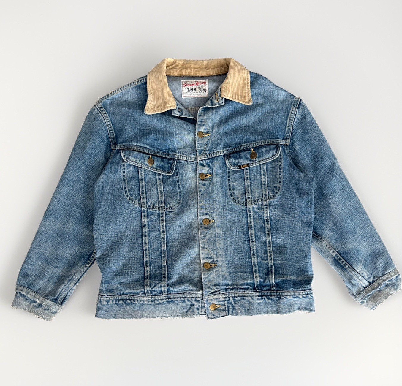 Vintage 60\'s Lee Storm Rider Denim Jacket 101 LJ 46 Regular Union Made USA L Vintage 60\'s Lee Storm Rider Denim Jacket 101 LJ 46 Regular Union Made USA L