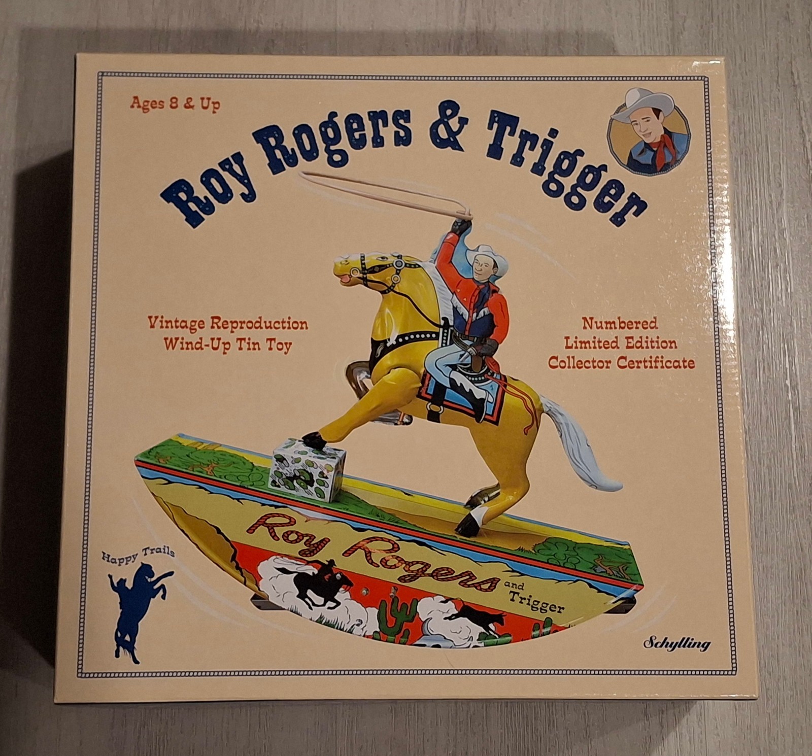Schylling Roy Rogers & Trigger Wind-Up Tin Toy Reproduction Collector Series Schylling Roy Rogers & Trigger Wind-Up Tin Toy Reproduction Collector Series