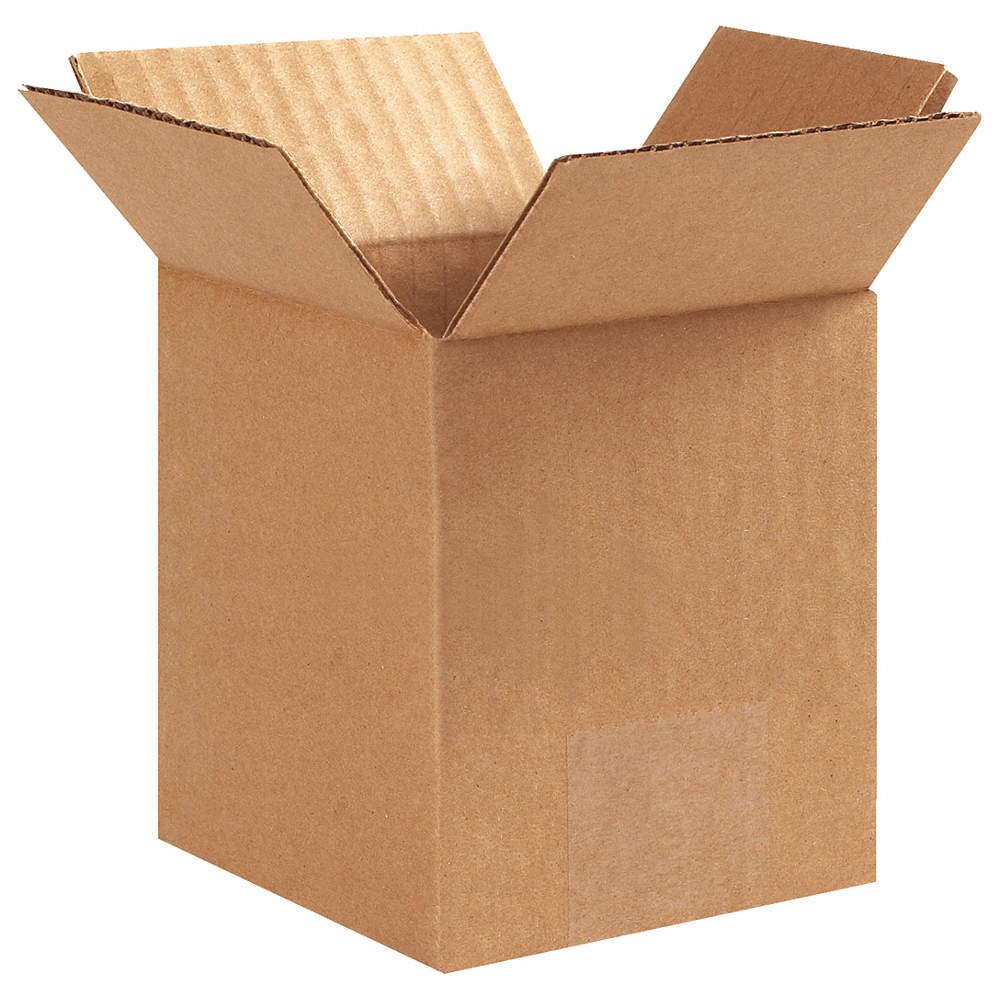 GRAINGER APPROVED 11K580 PK 25 Shipping Box,4x4x6 in 11K580