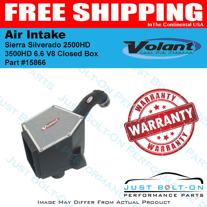 VOLANT 01-04 Sierra Silverado 2500HD 3500 HD 6.6 V8 Closed Box Air Intake 15866