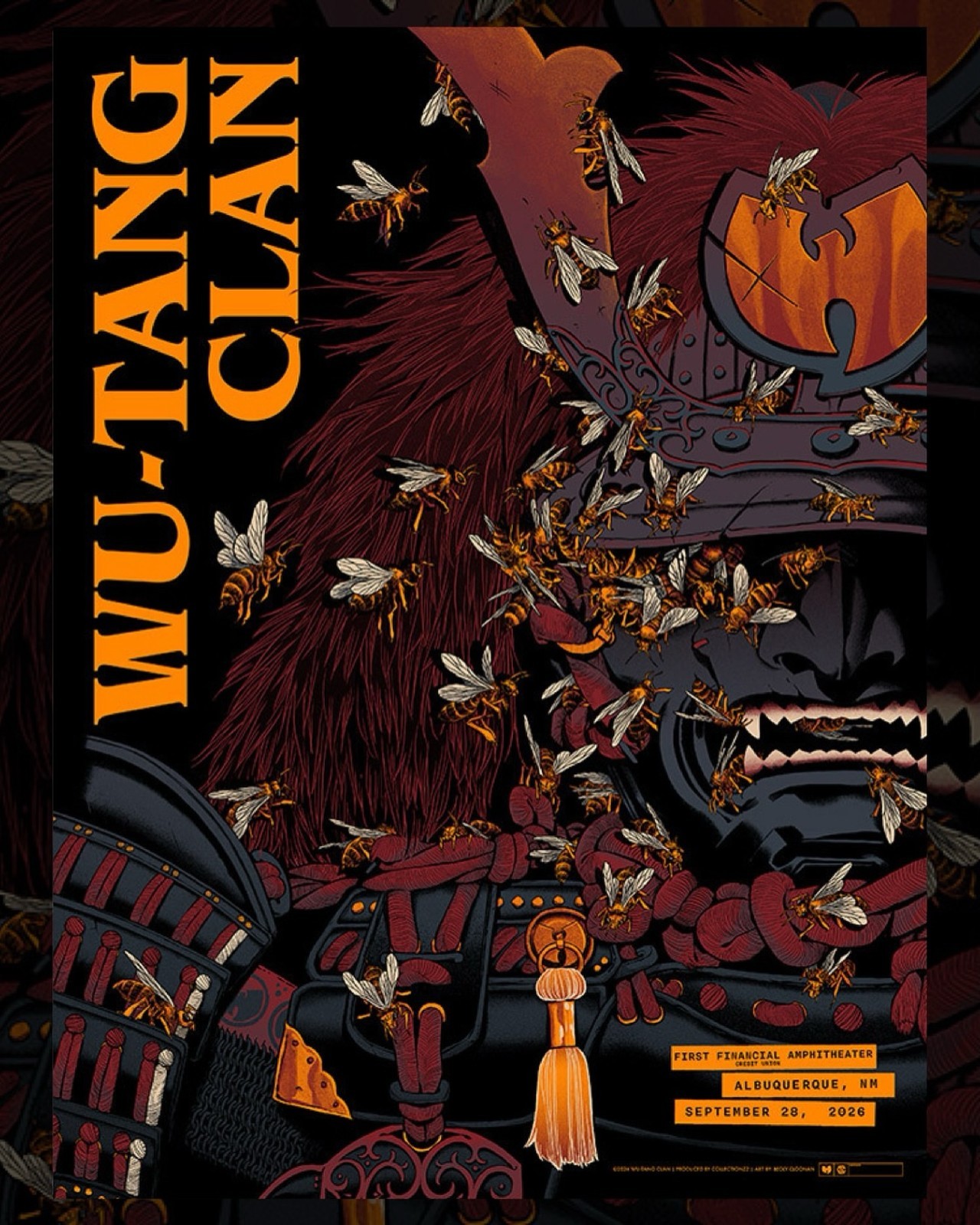 HOT Wu-Tang Clan Sep 28 2026, Albuquerque NM poster 18x24 HOT Wu-Tang Clan Sep 28 2026, Albuquerque NM poster 18x24