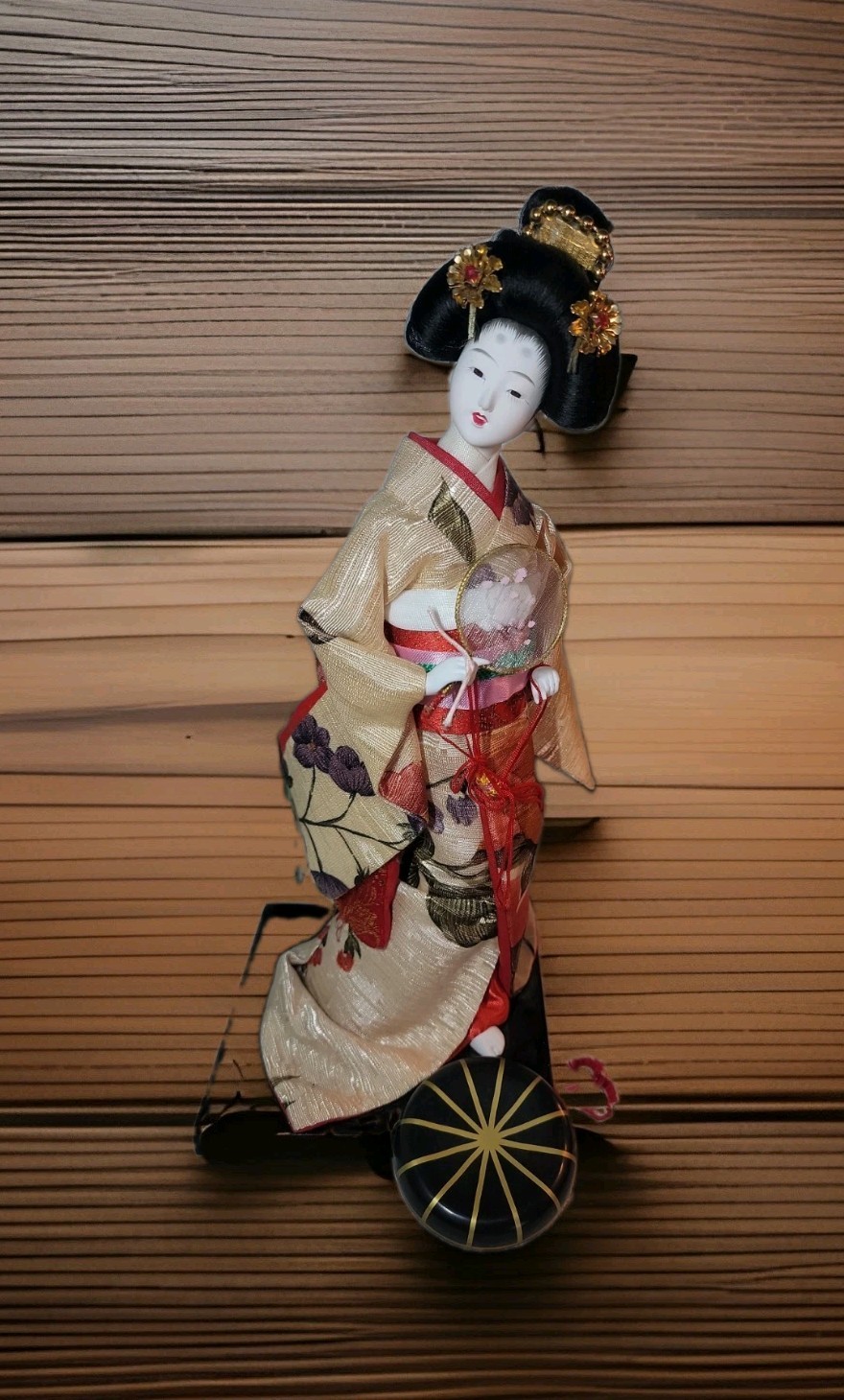 Vintage 1970’s Japanese Geisha Doll Figure With Original box 12.5\