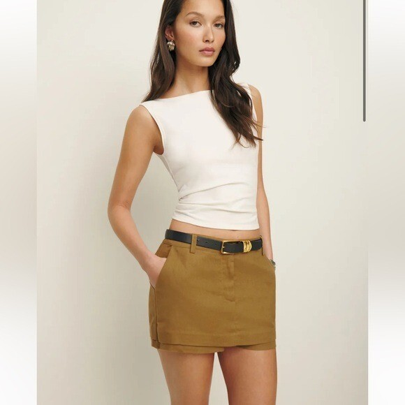 Reformation Parker Linen Skort Size 6 Reformation Parker Linen Skort Size 6