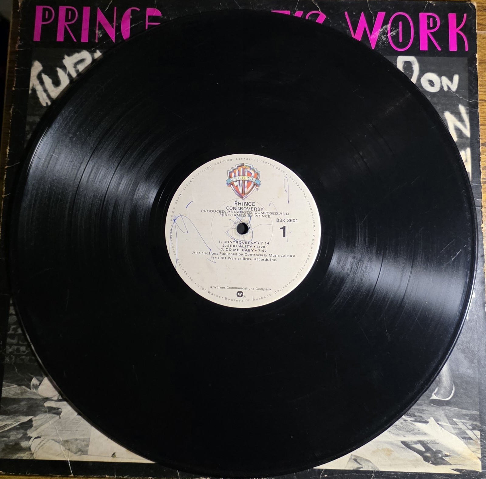 Prince Controversy Warner Bros. Records BSK 3601 12\ Prince Controversy Warner Bros. Records BSK 3601 12\