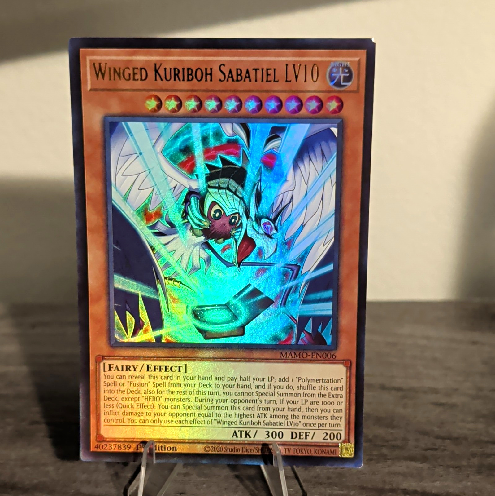 Konami Yu-Gi-Oh Winged Kuriboh LV10 MAMO-EN006 1st Ed Konami Yu-Gi-Oh Winged Kuriboh LV10 MAMO-EN006 1st Ed