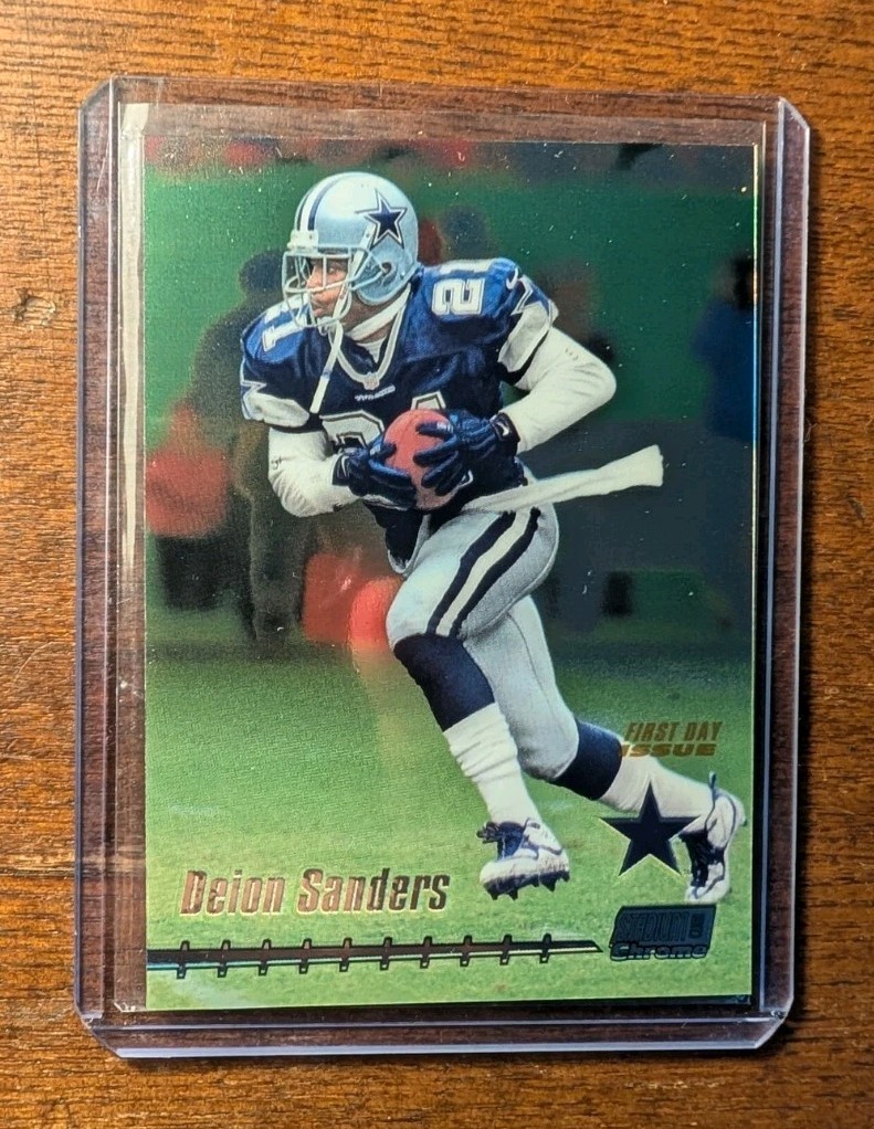 Deion Sanders 1999 Topps Stadium Club Chrome #94 Cowboys First Day Issue /100 SP
