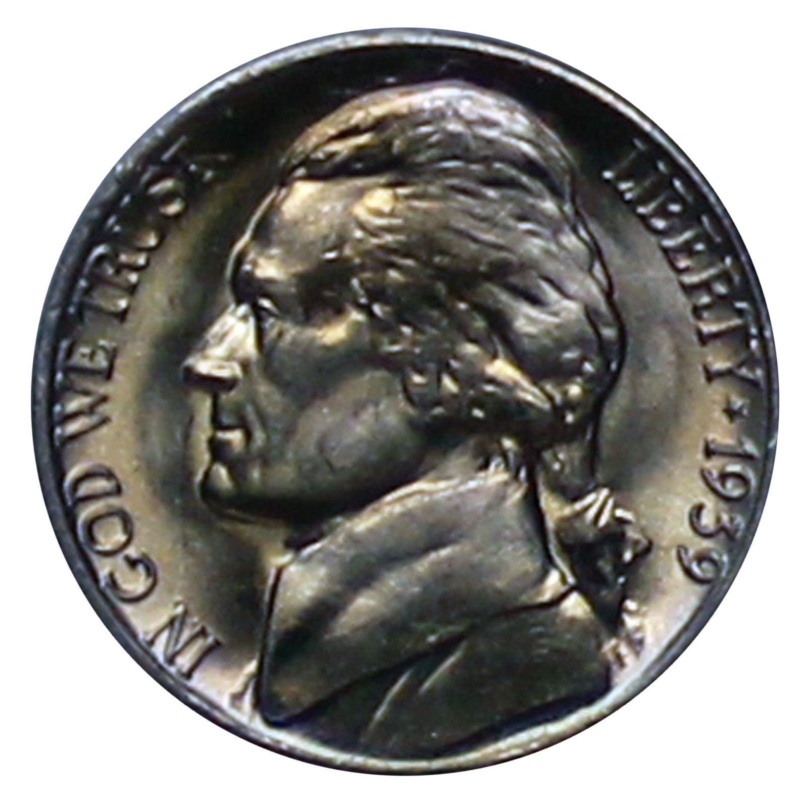 1939 -D Jefferson Nickel (straight steps V2) - Choice/Gem BU Coin (1 pc) 1939 -D Jefferson Nickel (straight steps V2) - Choice/Gem BU Coin (1 pc)