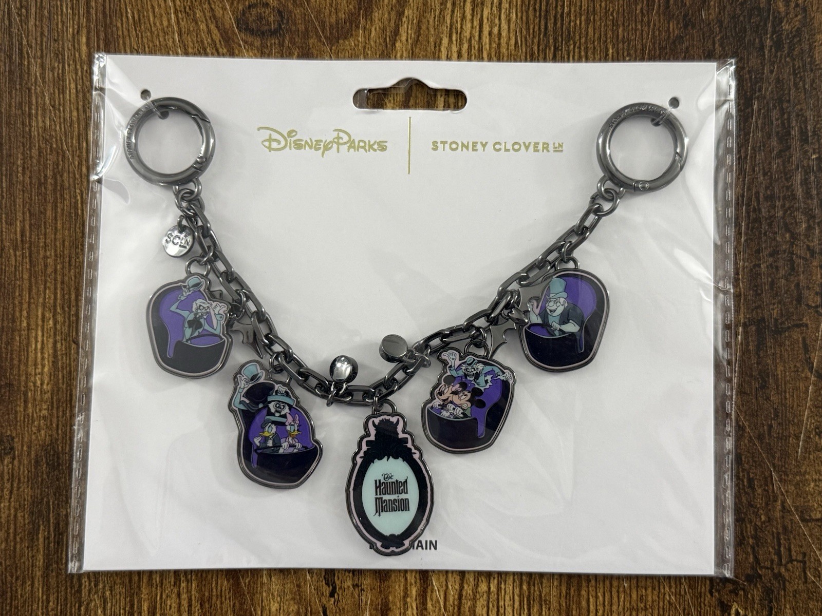 Disney Parks Stoney Clover Lane Haunted Mansion Ghost Bag Chain Exclusive NWT Disney Parks Stoney Clover Lane Haunted Mansion Ghost Bag Chain Exclusive NWT