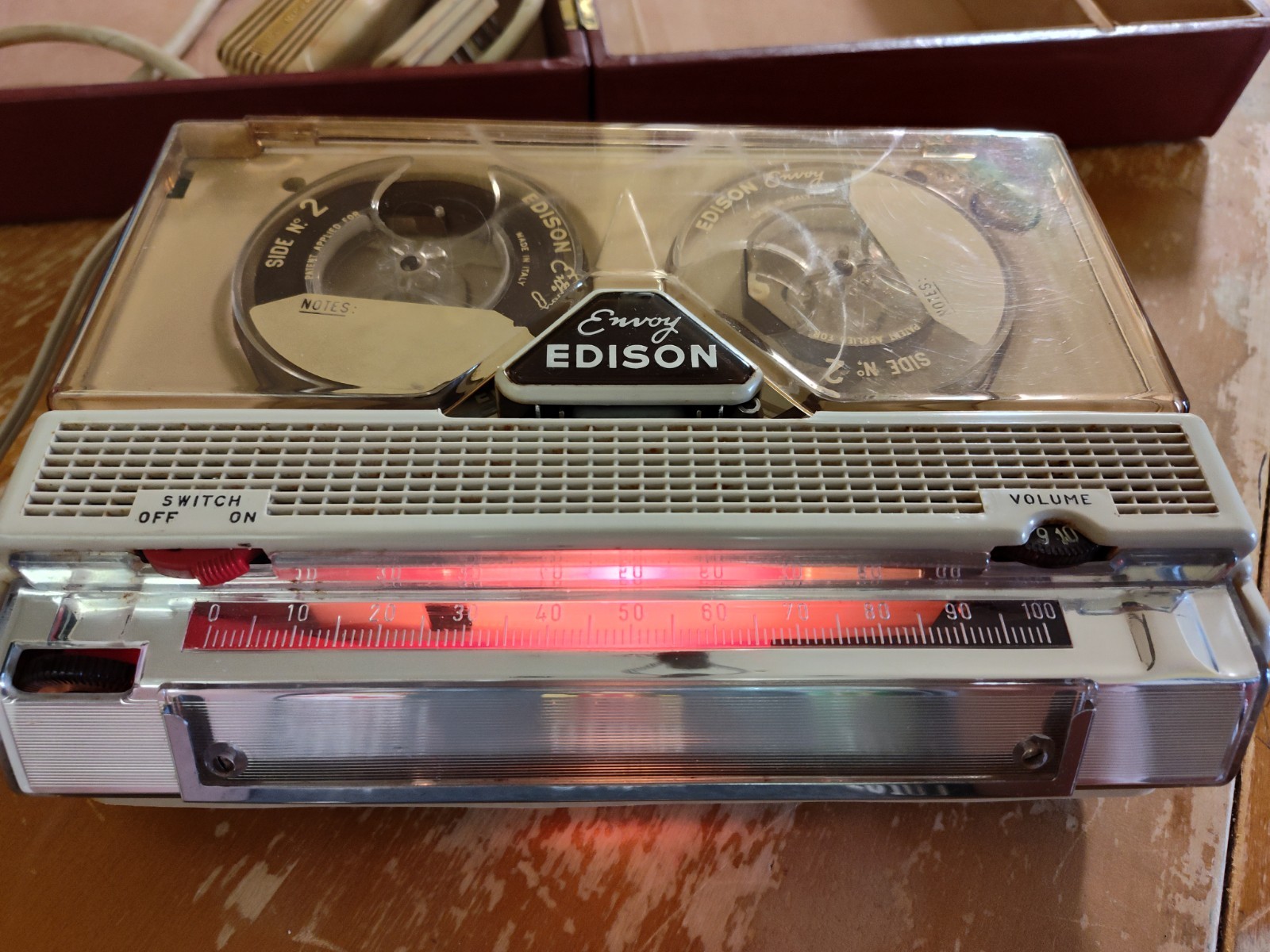 1960\'s Vintage Edison Envoy Reel-to-Reel Tape Recorder/Dictation Machine 1960\'s Vintage Edison Envoy Reel-to-Reel Tape Recorder/Dictation Machine
