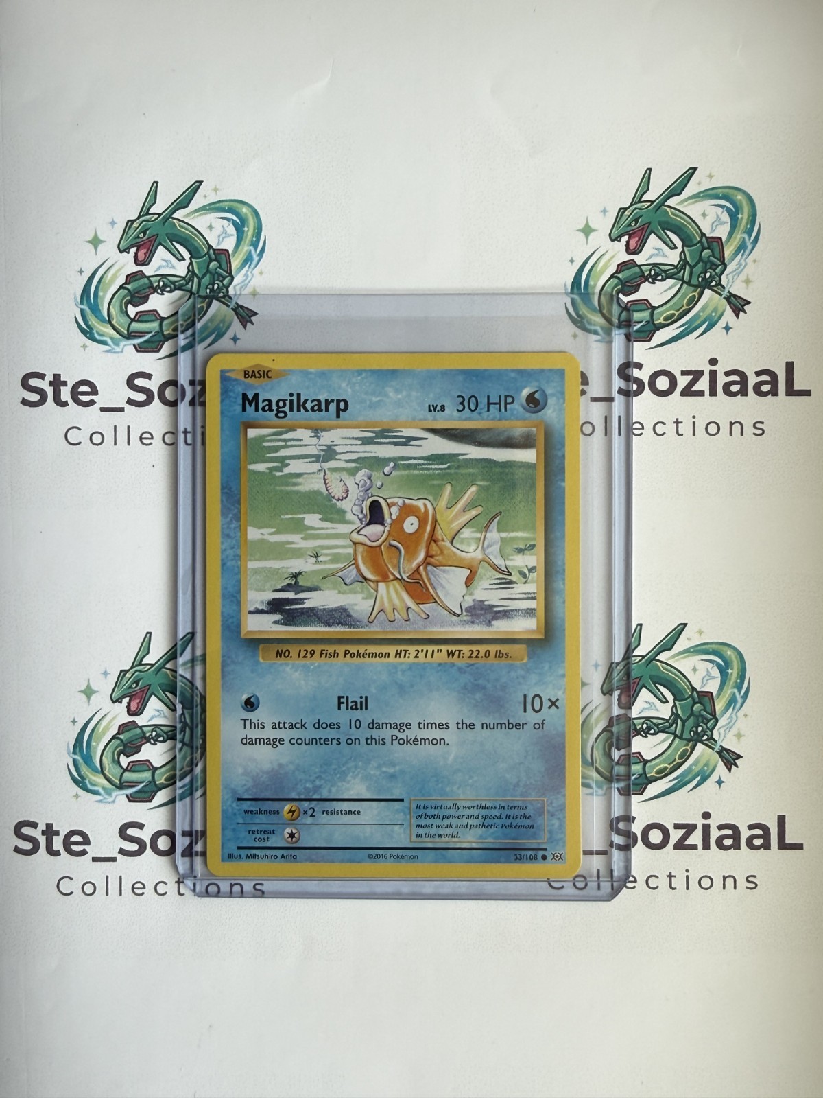 Magikarp 33/108 XY Evolutions ERROR Ink Dot Printer Dot Misprint Pokemon TCG NM