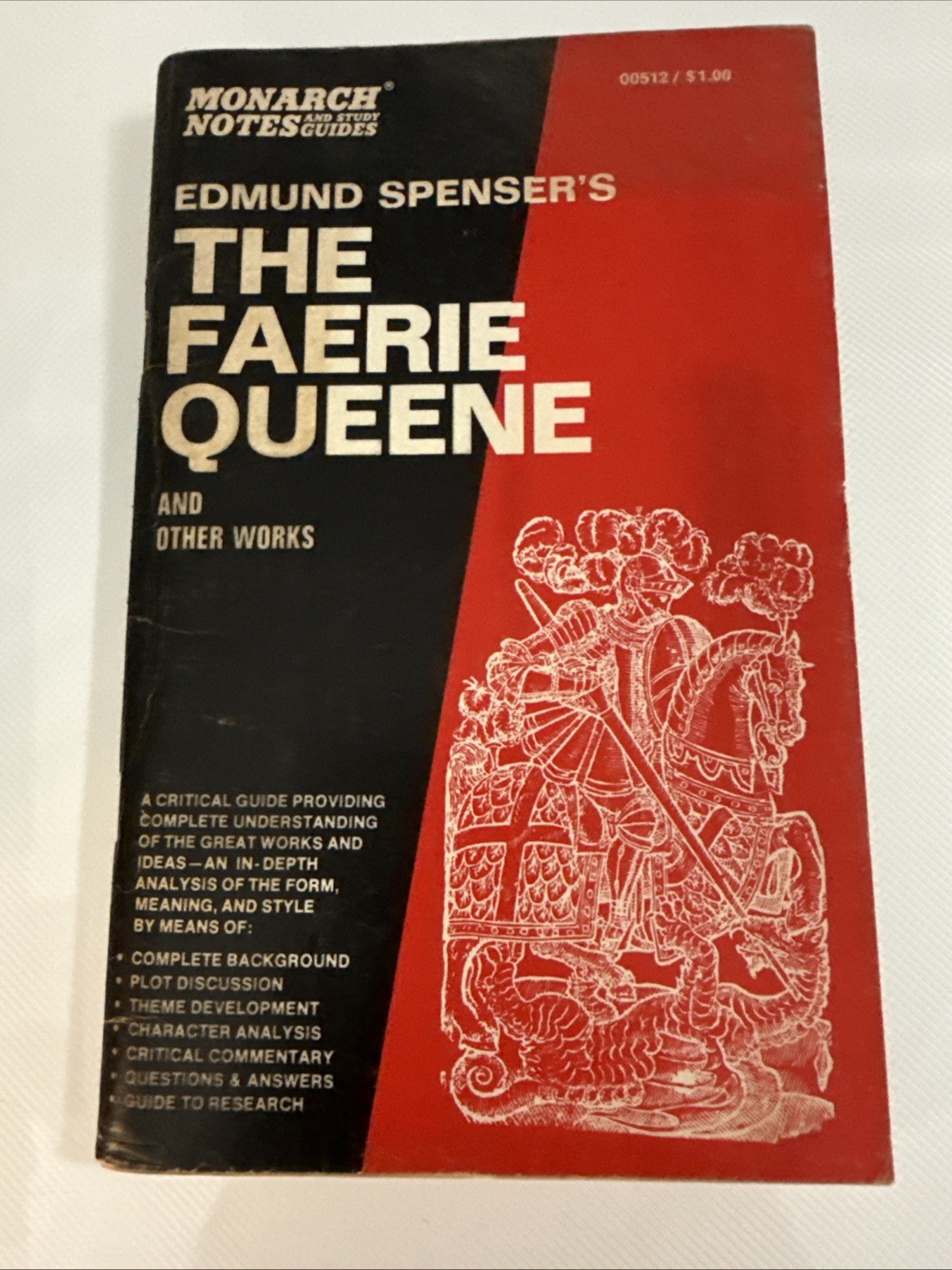Monarch Notes 1963 The Fairie Queene By Spenser Critical Commentary Paperback Monarch Notes 1963 The Fairie Queene By Spenser Critical Commentary Paperback