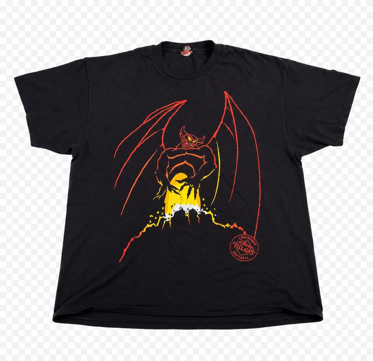 Vintage Chernabog Fantasia Disney Villains Tee Black OSFA Fits XL-XXL