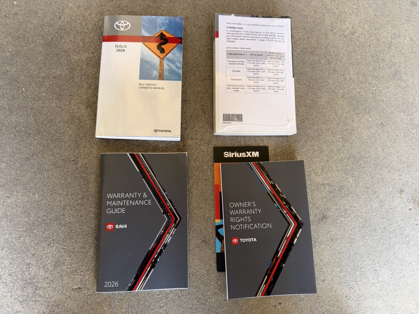 2026 26 Toyota Rav4 Owners Manual Navigation Set OEM 2026 26 Toyota Rav4 Owners Manual Navigation Set OEM