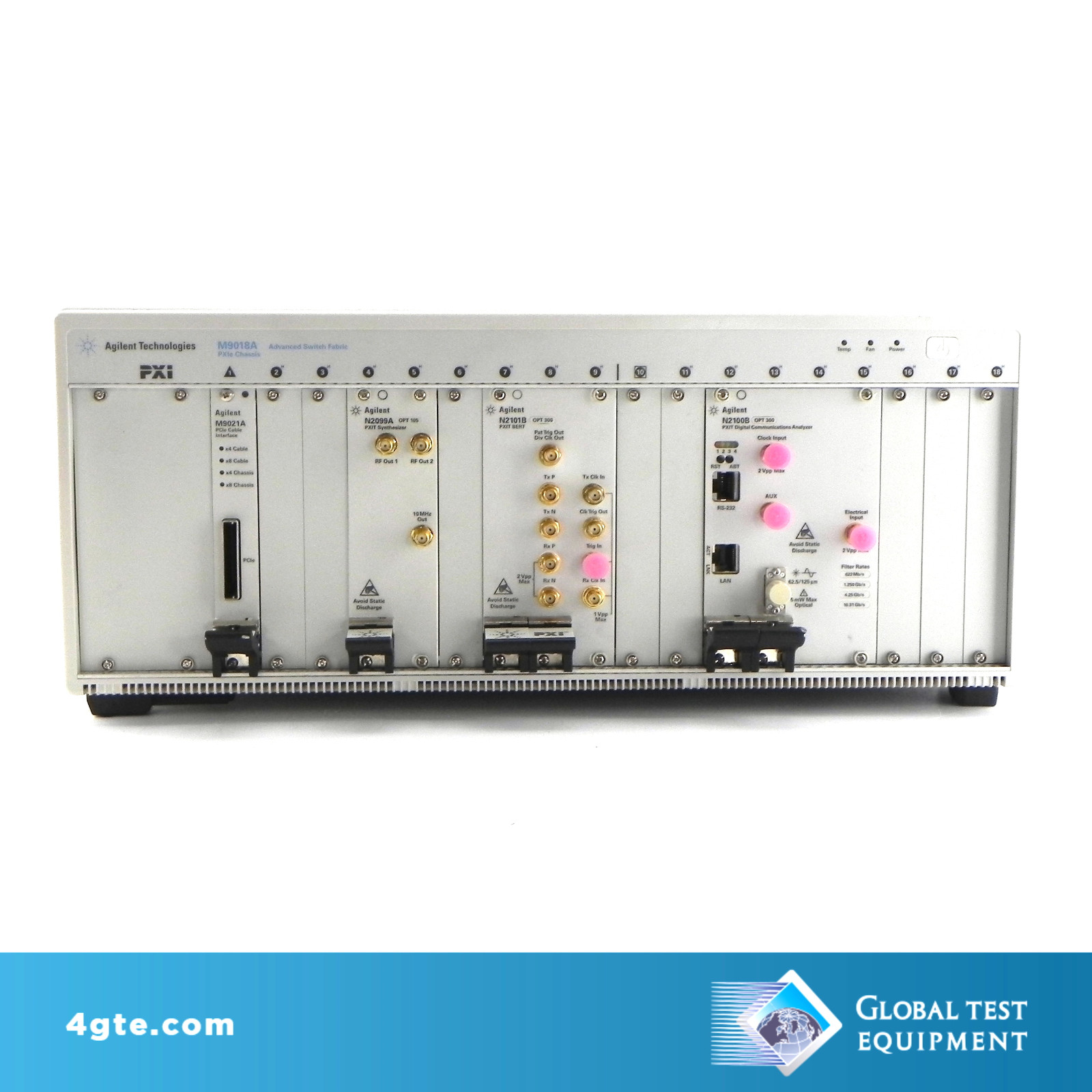 Keysight M9018A-M9021A/N2099A-105/N2101B-300/N2100B-300 PXIe Chassis: 18-Slot, 3