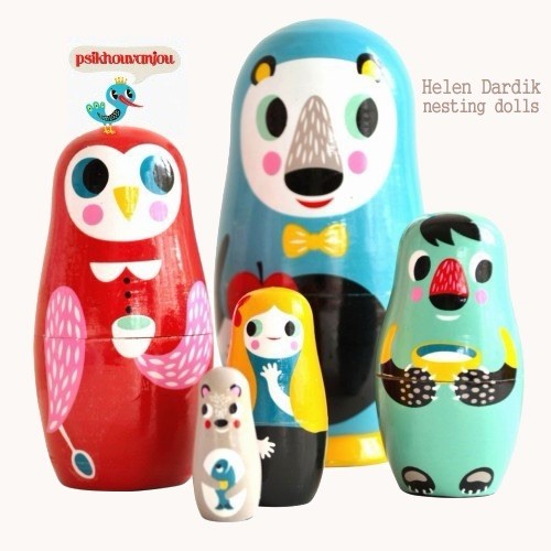 In The Woods Nesting Dolls By Helen Dardik - By Petit Monkey- New In Box In The Woods Nesting Dolls By Helen Dardik - By Petit Monkey- New In Box