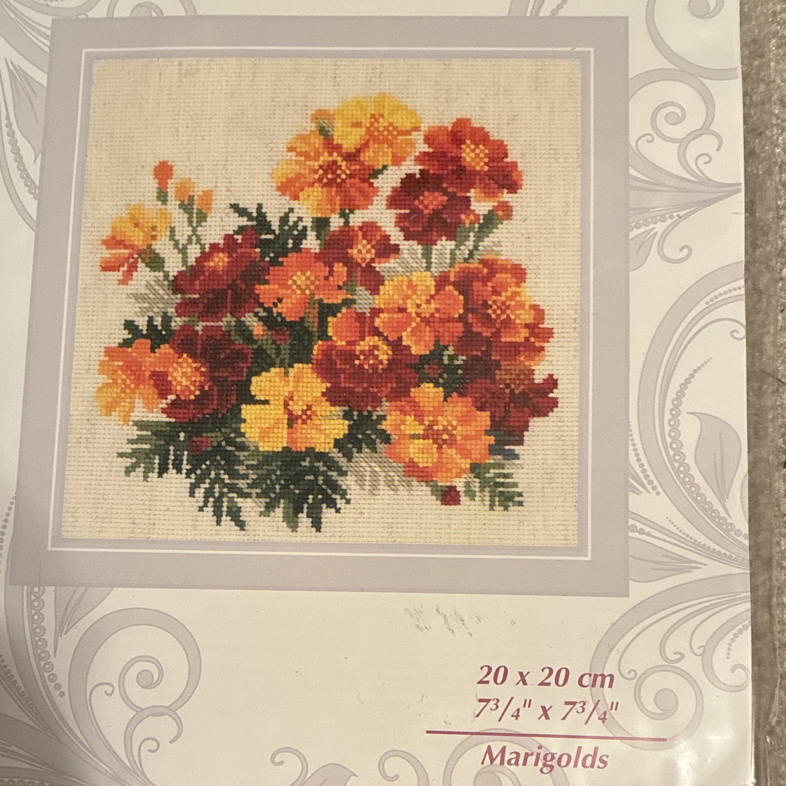 RIOLIS 1556 Cross Stitch kit. Brand new sealed Red Orange floral. Marigolds RIOLIS 1556 Cross Stitch kit. Brand new sealed Red Orange floral. Marigolds