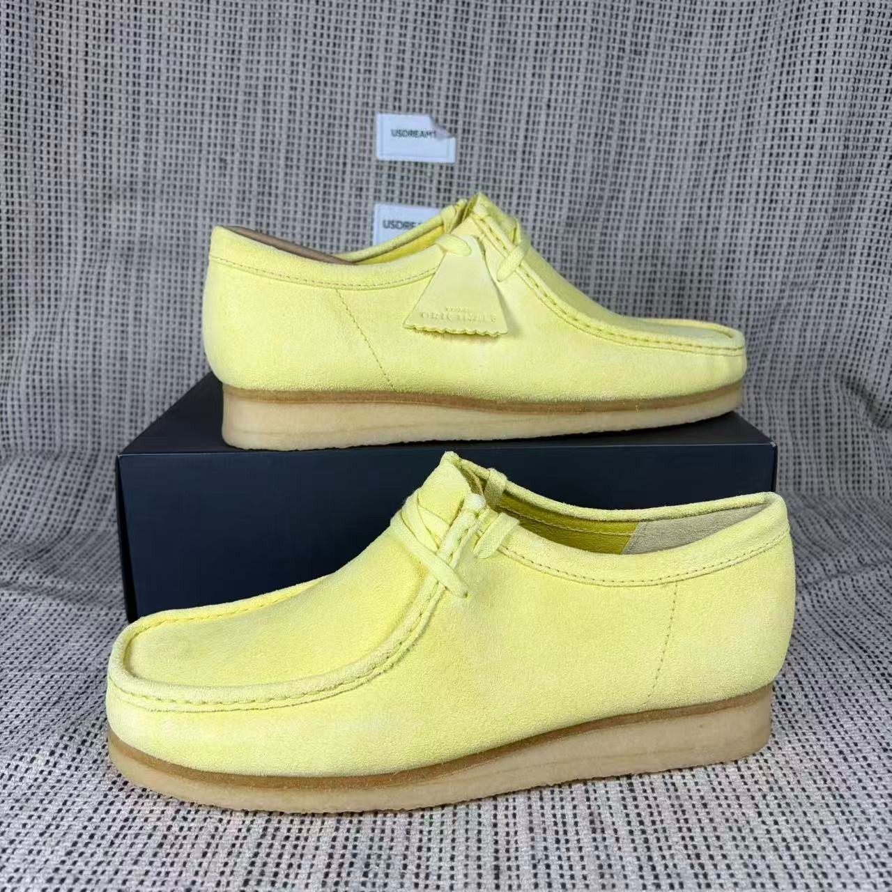 Clarks Wallabee Pale Yellow Mens Shoes 26139180 Clarks Wallabee Pale Yellow Mens Shoes 26139180