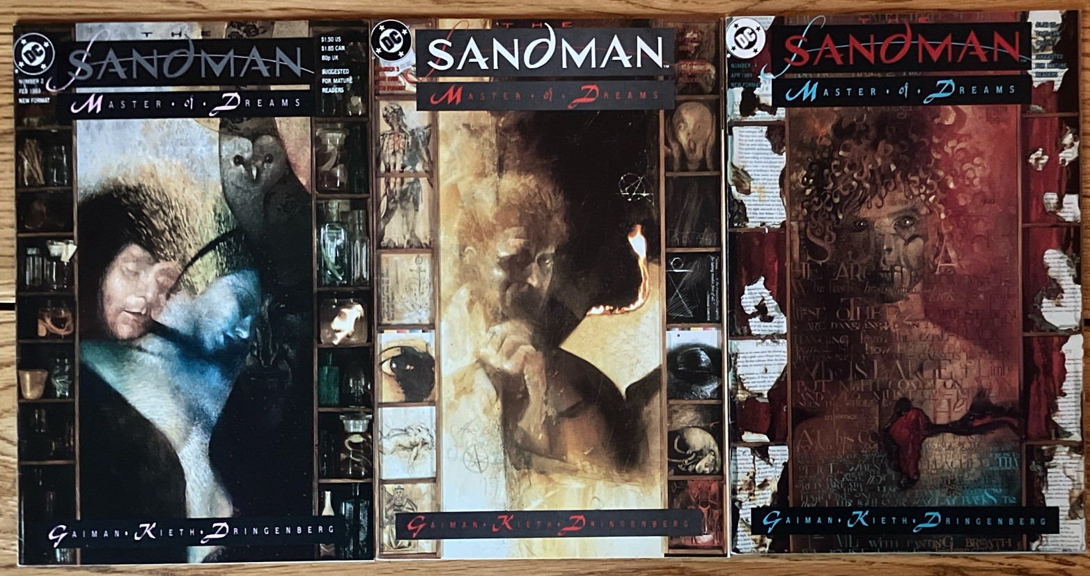 DC Comics The Sandman 3-Issue Comic Lot Dream (Morpheus) Neil Gaiman DC Comics The Sandman 3-Issue Comic Lot Dream (Morpheus) Neil Gaiman