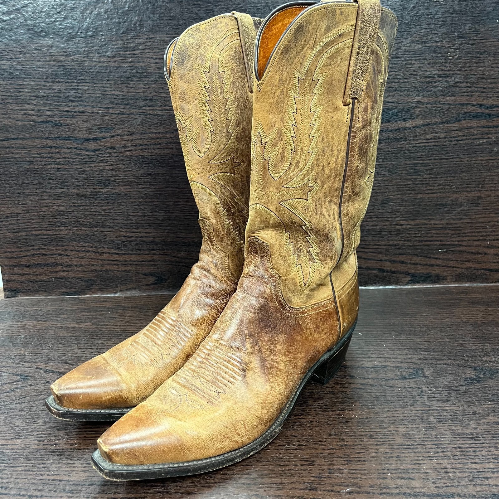 Lucchese 1883 Men\'s Boots Size 10.5 D Brown Leather Cowboy Western Mid-Calf Lucchese 1883 Men\'s Boots Size 10.5 D Brown Leather Cowboy Western Mid-Calf