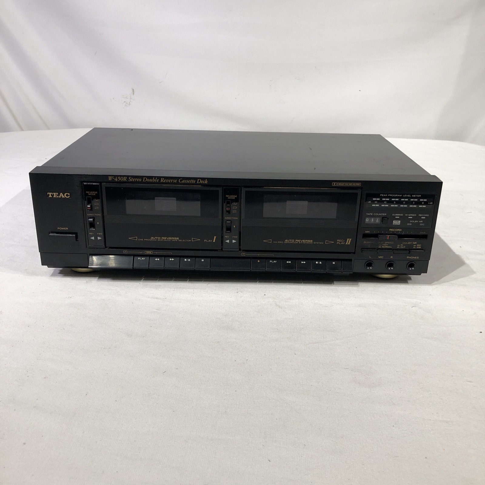 Vintage Teac W-450R Stereo Reverse Cassette Deck Player~ For Parts Or Repair Vintage Teac W-450R Stereo Reverse Cassette Deck Player~ For Parts Or Repair