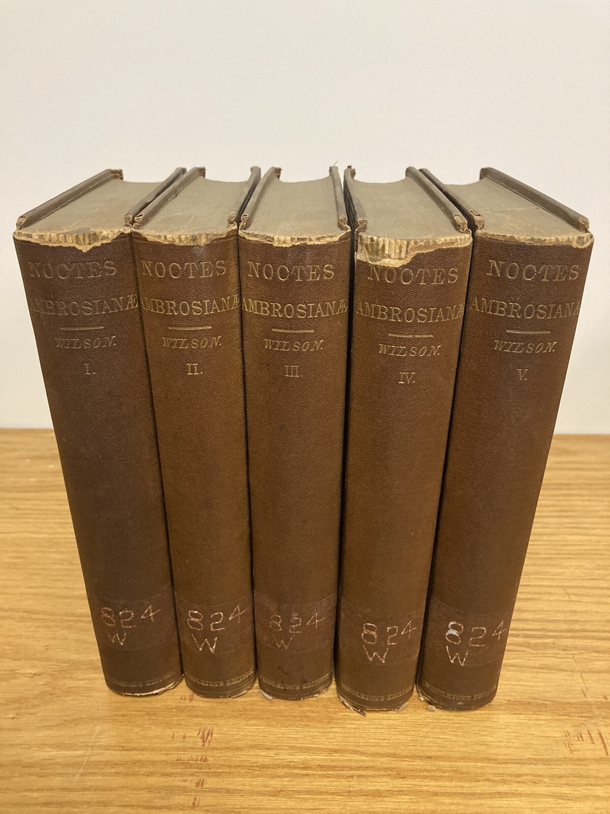 1873 Noctes Ambrosianae By John Wilson (Christopher North) 5 Volumes 1873 Noctes Ambrosianae By John Wilson (Christopher North) 5 Volumes