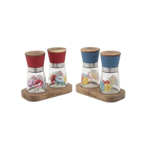 The Pioneer Woman Sweet Romance 3-Piece Salt & Pepper Grinder Set